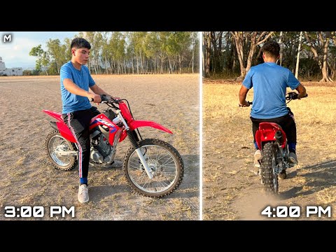 THIS IS HOW I TEACH PEOPLE TO RIDE FROM SCRATCH ON A CRF! / I HAD NEVER RIDES BEFORE