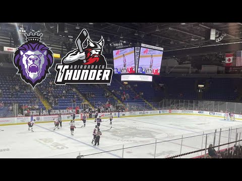 First ECHL Game and skated after the game!!! | Reading Royals vs. Adirondack Thunder | Vlog |