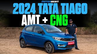 Tata Tiago CNG AMT - First Ever CNG + Automatic Car In India! | MotorBeam