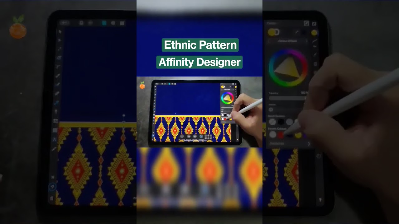 Seamless Ethnic Pattern design in Affinity Designer