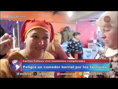Comedor Caritas Felices vive una crítica situación con tarifas