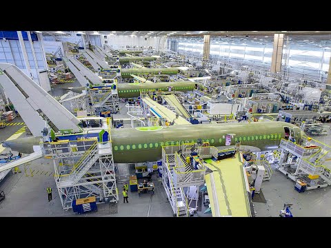 In Europas modernster Fabrik zur Montage des brandneuen Airbus 321XLR