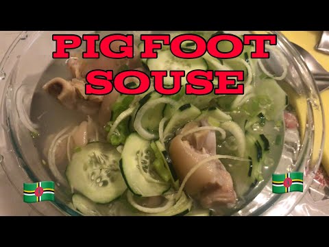 How to make a pig foot souse Dominica style