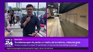 Stație de metrou, închisă. Metrorex: 7 milioane de litri de apă în stația Piața Victoriei