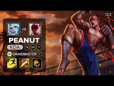 Peanut Lee Sin Jungle vs Viego - KR Grandmaster - Season 12 Patch 12.2