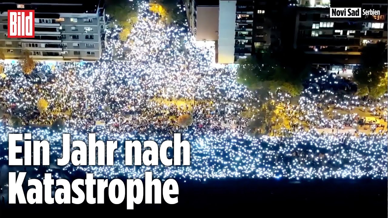 Novi Sad, Serbien: Proteste und Gedenken mit Lichtermeer