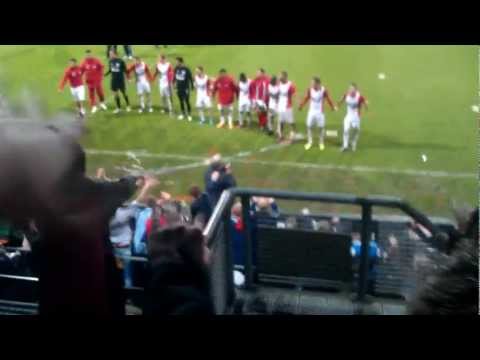 FC Emmen - Sparta Rotterdam feest na de wedstrijd