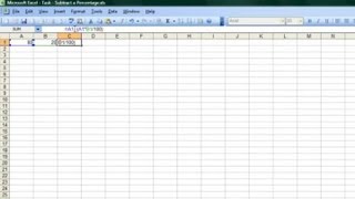 How to Subtract a Percentage in Microsoft Excel : Microsoft Word & Excel