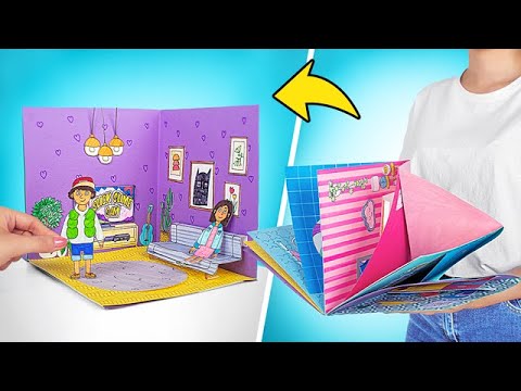 Simple Paper Origami || Cozy House With 4 Rooms