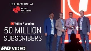 Music Matters: T-SERIES Awarded For Surpassing 50 Million Subscribers On YouTube