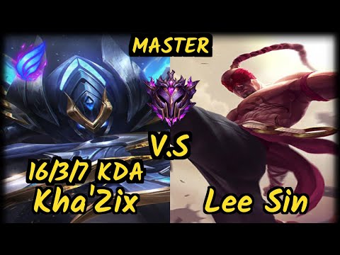 CNB Hy0g4 (KHA'ZIX) vs LEE SIN - 16/3/7 KDA JUNGLE GAMEPLAY - BR Ranked MASTER