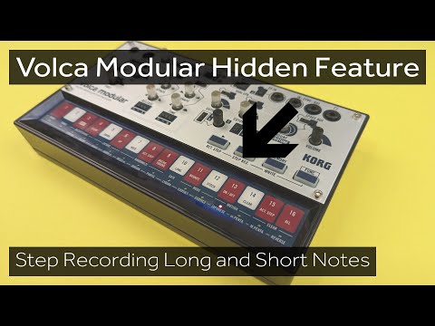 Volca Modular - How to Step Record Long and Short Notes
