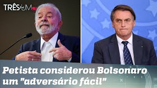 Lula diz que preferia disputar eleições com PSDB a Bolsonaro
