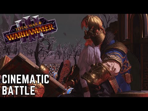 Dwarfs VS Warriors of Chaos  -  Cinematic Battle (Total War: WARHAMMER)