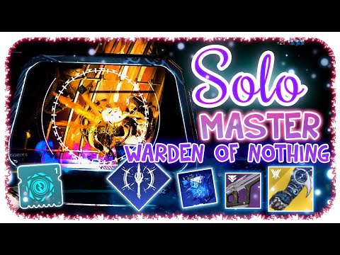 Solo 1610 Master Nightfall Warlock - Warden Of Nothing- Destiny 2 Commentary Platinum Rank