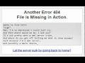 Funny Server 404 "Not Found" error 