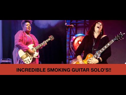 Incredible Smoking Hot Guitar Solo's From Celisse And Joanna Connor At The Dallas Guitar Show