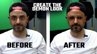 Scary | Demon Face Tutorial - No Make Up - VFX - Photoshop/After Effects