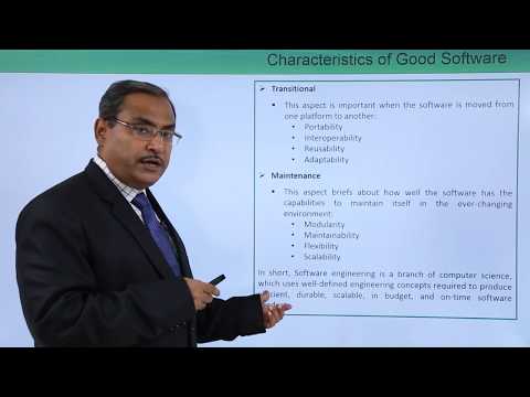 Characteristics of Good Software