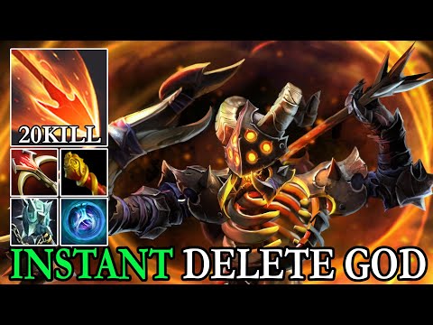 PERFECT CARRY IN 7.32 [Clinkz] Craziest Burning Barrage Damage 20Kills No Death | Dota 2