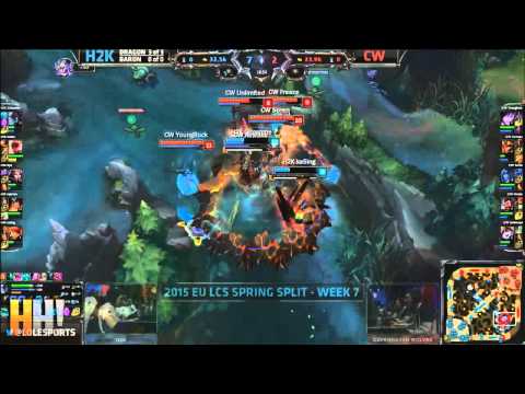 4. H2k vs Copenhagen Wolves - Highlights - EU LCS Spring 2015 W7D2