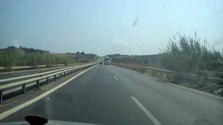 preview picture of video '140 Km/h, road Thessaloniki to Halkidiki'
