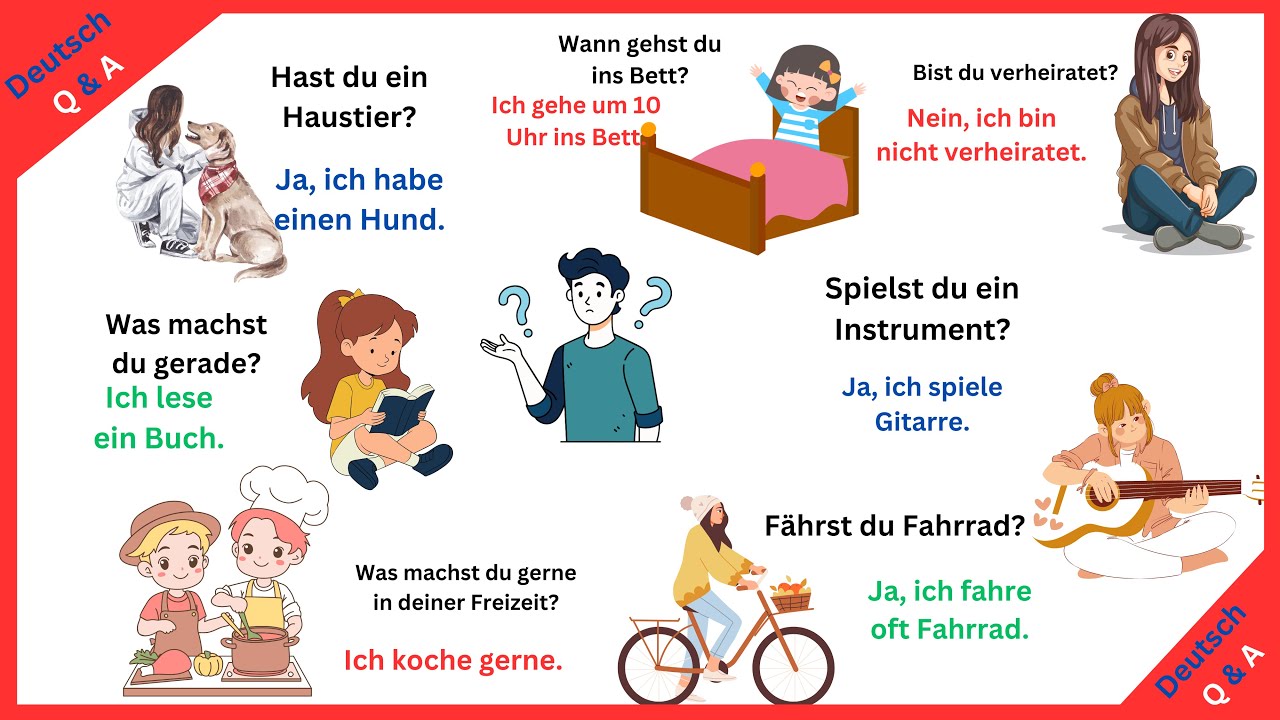 Master German with these 40 essential question and answers | Learn German with fun