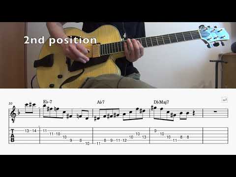Lick of the Day #32 - Wes Montgomery ii V Lick with TAB in two different positions