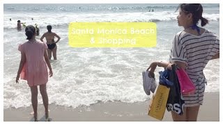 Santa Monica Beach and Shopping! | Vlogust 20