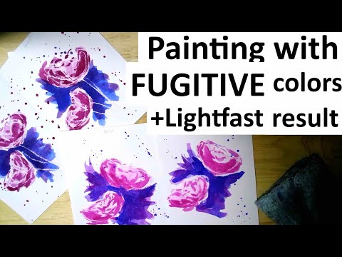 Painting with Fugitive Pigments - Lightfast Test Results
