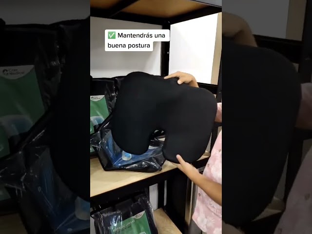 Vídeo relacionado con HUANUO Cojín Silla Oficina, Cojin Ergonom Silla Officina para Aliviar Dolor de Espalda y Coxis, Cojín Ergonóm Espuma Memoria para Asiento Coche, Cojín Silla Rueda para Sedent Prolong, Base Antidesliz