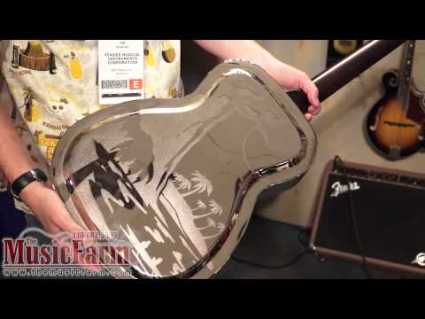 Fender FR-55 Metal Resonator Hawaiian Volcano image 4
