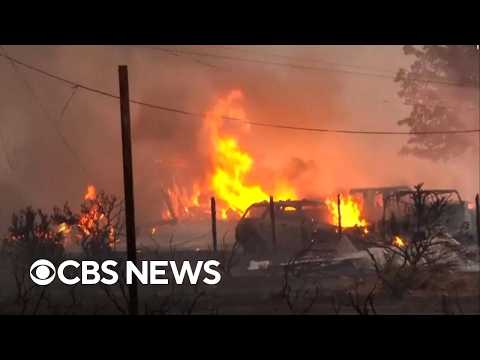 Wildfire burns out of control in Reno as thousands evacuate