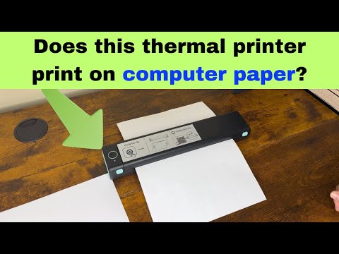 Phomemo Portable Thermal Printer | Tutorial printing on thermal paper and computer paper