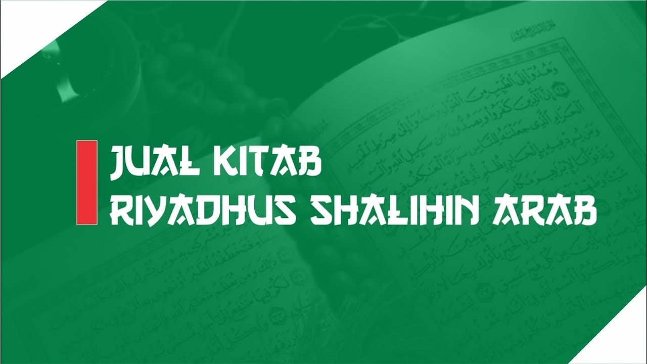 Jual Kitab Riyadhus Shalihin Arab