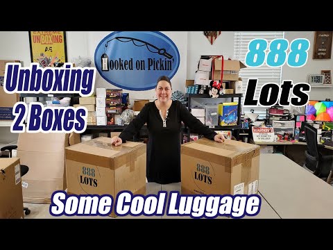 Unboxing 2 boxes from 888 Lots - Some Cool Luggage & Lawn Items - New Items for Sale! - Reselling