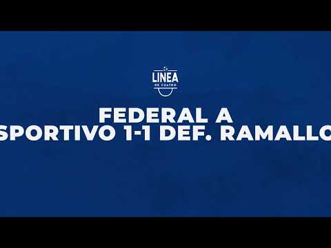 RESUMEN FEDERAL A - Fecha 22 - Sportivo 1-1 Defensores de Belgrano de Villa Ramallo