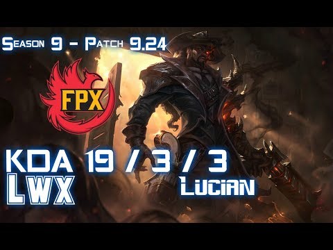FPX Lwx LUCIAN vs JAYCE Top - Patch 9.24 KR Ranked