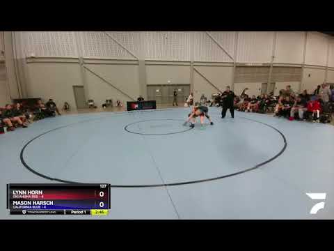 127 Lbs Round 4 (6 Team) - Lynn Horn, Oklahoma Red Vs Mason Harsch, California Blue 33a6
