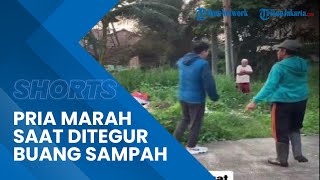 Viral Video Seorang Pria di Bekasi Malah Marah saat Tegur karena Buang Sampah Sembarangan