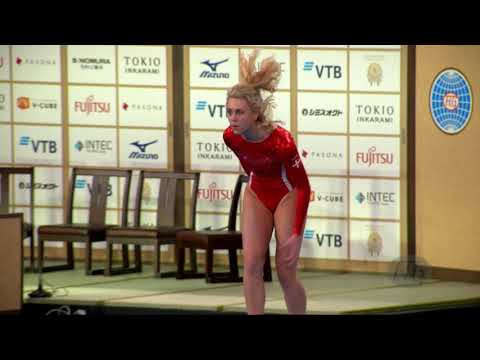 HANSEN Sara la Cour (DEN) W - 2019 Trampoline Worlds, Tokyo (JPN) - Qualification Tumbling R1