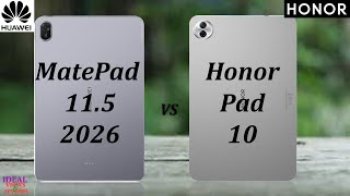 Huawei Matepad 11.5 2026 vs Honor Pad 10