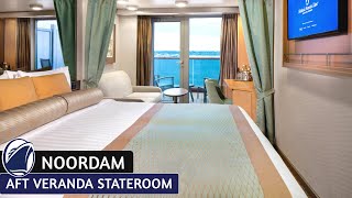 HAL Noordam | Aft Verandah Stateroom Walkthrough Tour & Review 4K | Holland America Cruise Line