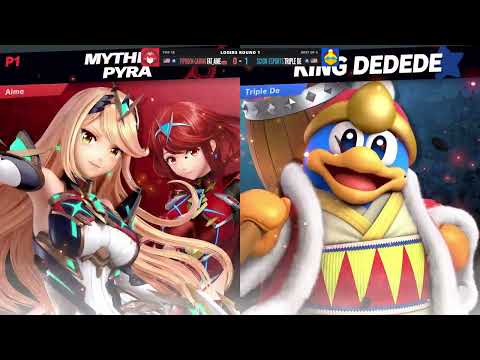 Fat_Aime (Pyra/Mythra) vs Triple De (King Dedede) - Losers Top 16 - LA NeXus