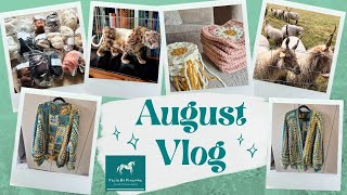 Snow leopard felting, crochet projects finished, trips to visit sheep & my TEMU video best comments!