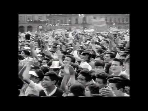 Visite historique de Charles de Gaulle au Mexique en 1964 : un million de personnes accueillent l...