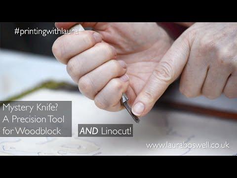 Mystery knife? A Precision tool for woodblock & linocut!
