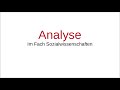 5 Schritte Zur Perfekten Sowi Analyse Analyse Im Fach Sozialwisschenschaften