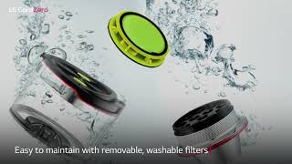 LG CordZero™ ThinQ Robotic Vacuum - Matte Grey, play video, R975GM1, thumbnail 1