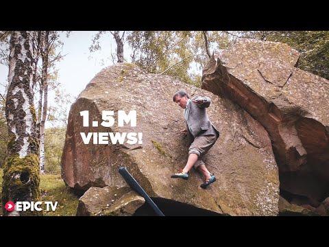 British Rock Climber Beautifully Demonstrates How To Climb A Rock Boulder Without Using His Hands At All